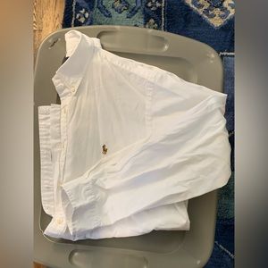 Ralph Lauren white dress shirt mens
